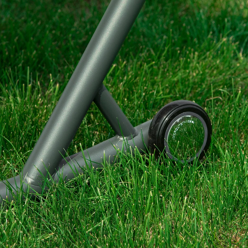 SoBuy OGS44-SCH Transat de Jardin Transat à Bascule avec Pare-Soleil et 2 roulettes Chaise Longue