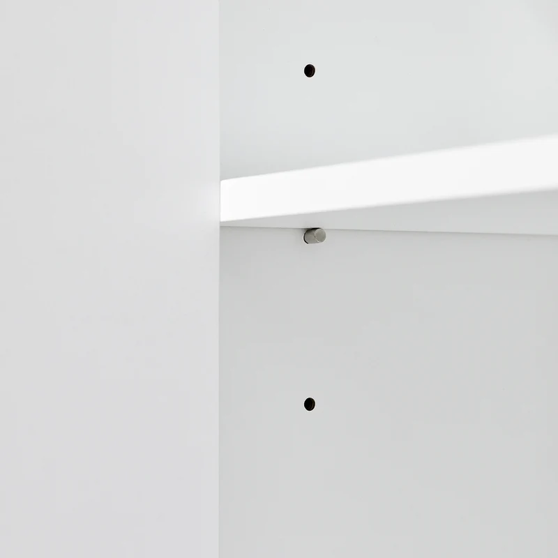 SoBuy FBT105-W Caisson d’Imprimante Mobile avec Roulettes, 2 Tiroirs et 1 Compartiment Ouvert, Rangement Optimisé, Design Fonctionnel – L60×P35×H70 cm, Blanc