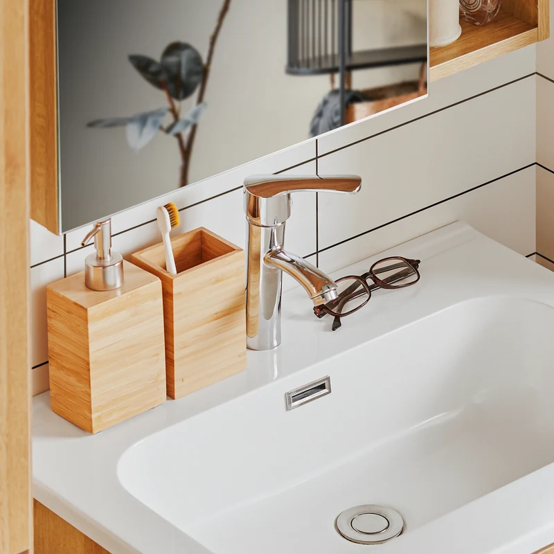 SoBuy BZR172-N Meuble sous Lavabo avec Deux tiroirs Meuble de Rangement Meuble avec lavabo en céramique