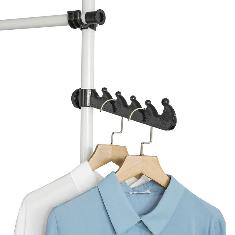 SoBuy FRG109 Télescopique Garde-Robe Système Herkule, 2 Barres Portant de vêtement