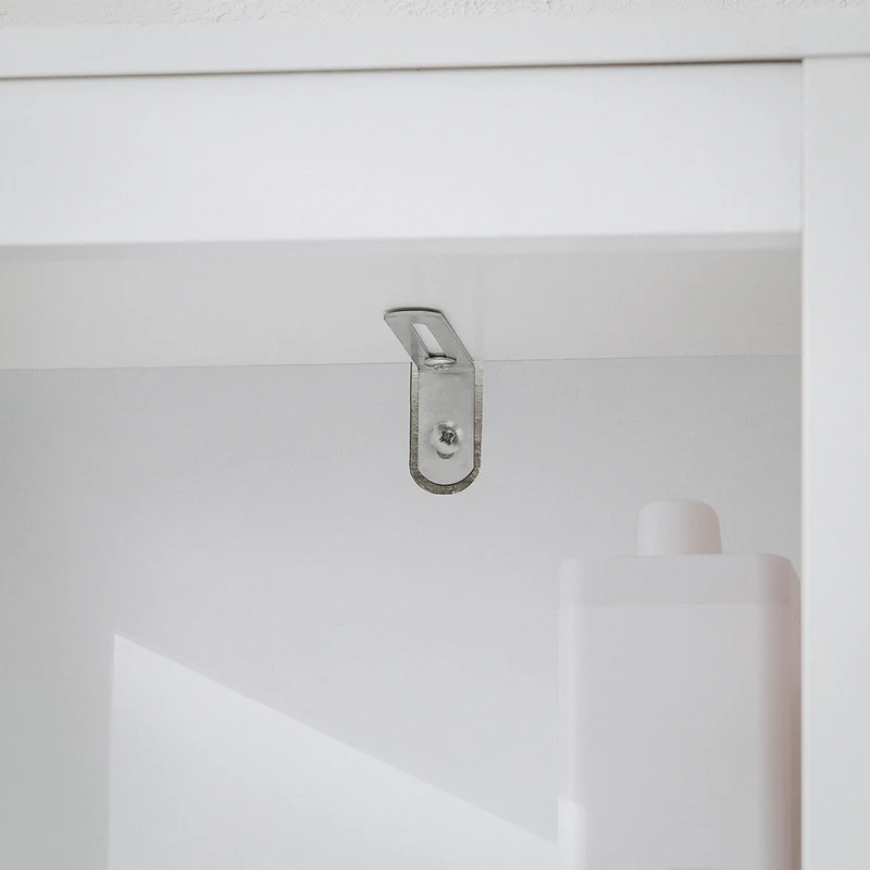 SoBuy BZR123-W Colonne Salle de Bain avec Panier à Linge Amovible et 2 Étagères Ouvertes – L30×P30×H145 cm, Charge 20 kg, MDF et Bambou, Blanc
