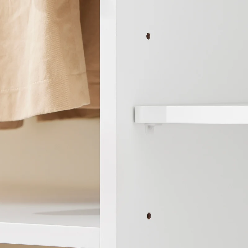 SoBuy KMB110-W Portant à Vêtements Enfant, Penderie pour Enfants, Garde-Robe Enfants, Étagère à Vêtement