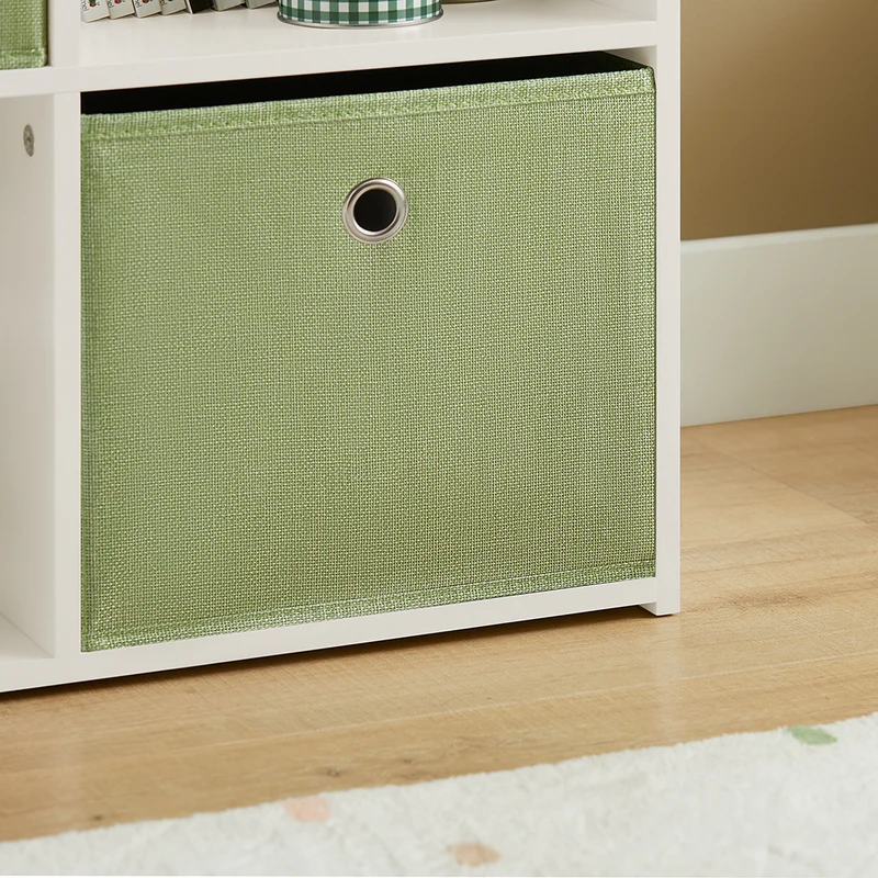 SoBuy KMB79-W Bibliothèque Enfant avec 3 Étagères, 4 Compartiments et 2 Coffres Amovibles – L60×P34×H80 cm, Charge 55 kg, MDF E1, Blanc