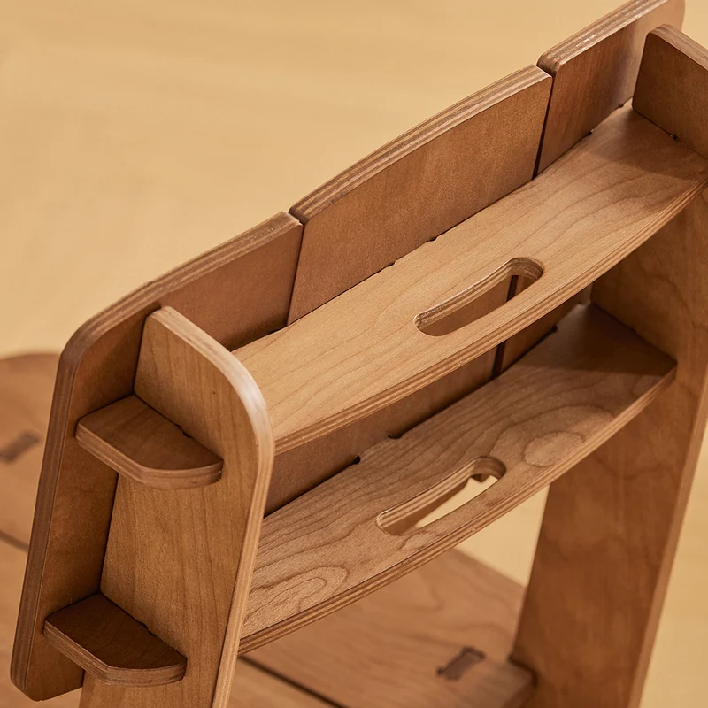 SoBuy HFST01-BR Chaise Design en Bois Confortable Ergonomique Chaise de Salle à Manger avec Dossier Chaise de Bureau en Tenons et Mortaises
