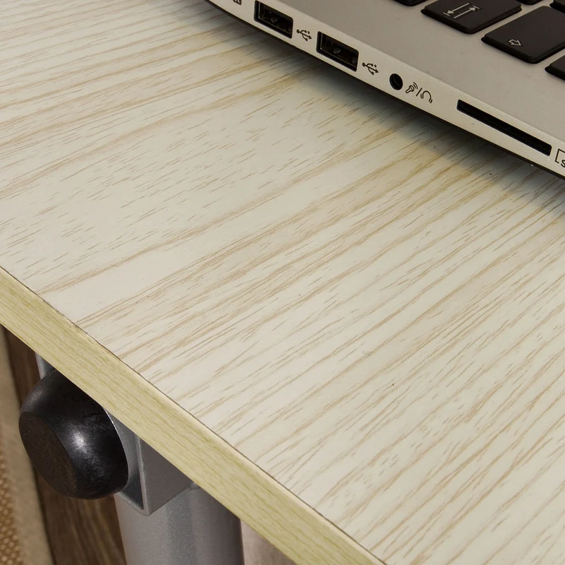 SoBuy FBT07N-W Table de lit pour ordinateur portable avec plateau inclinable à hauteur réglable
