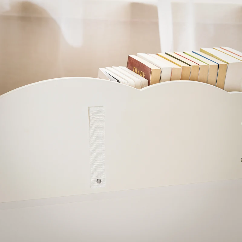 SoBuy KMB100-K-W Bibliothèque Enfant, Étagère à Livres, Étagère de Rangement Jouets pour Enfants, 2 Compartiments Ouverts