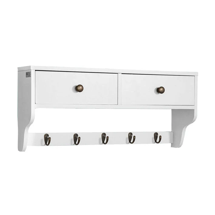 SoBuy FRG178-W Portemanteau Étagère murale