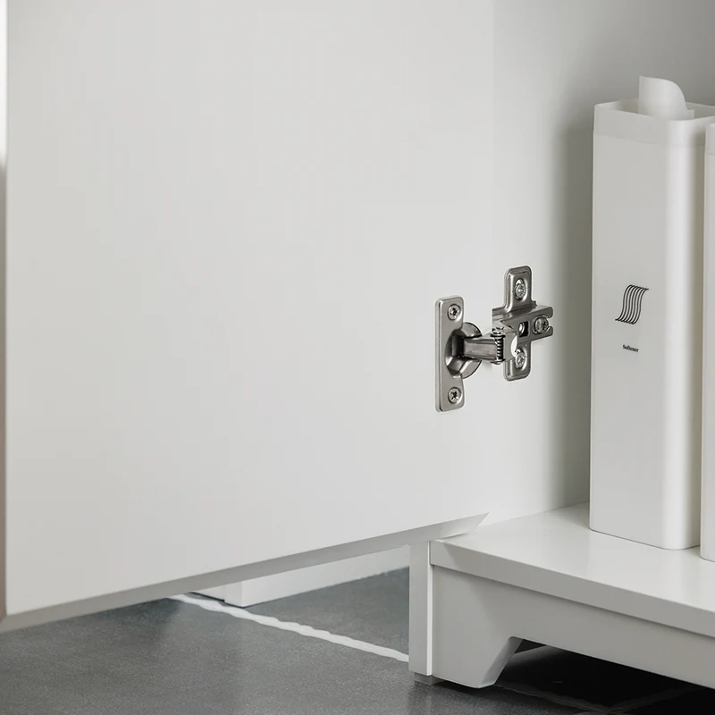 SoBuy BZR108-II-W Meuble sous Colonne Lavabo avec 2 Portes – 60×30×60 cm, Charge 30 kg, MDF E1, Blanc