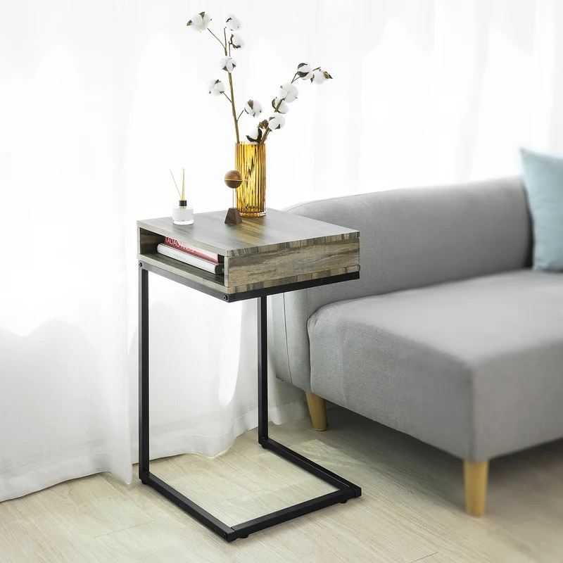 SoBuy FBT81-N Table d'Appoint Moderne Table Basse de Salon Bout de canapé à café