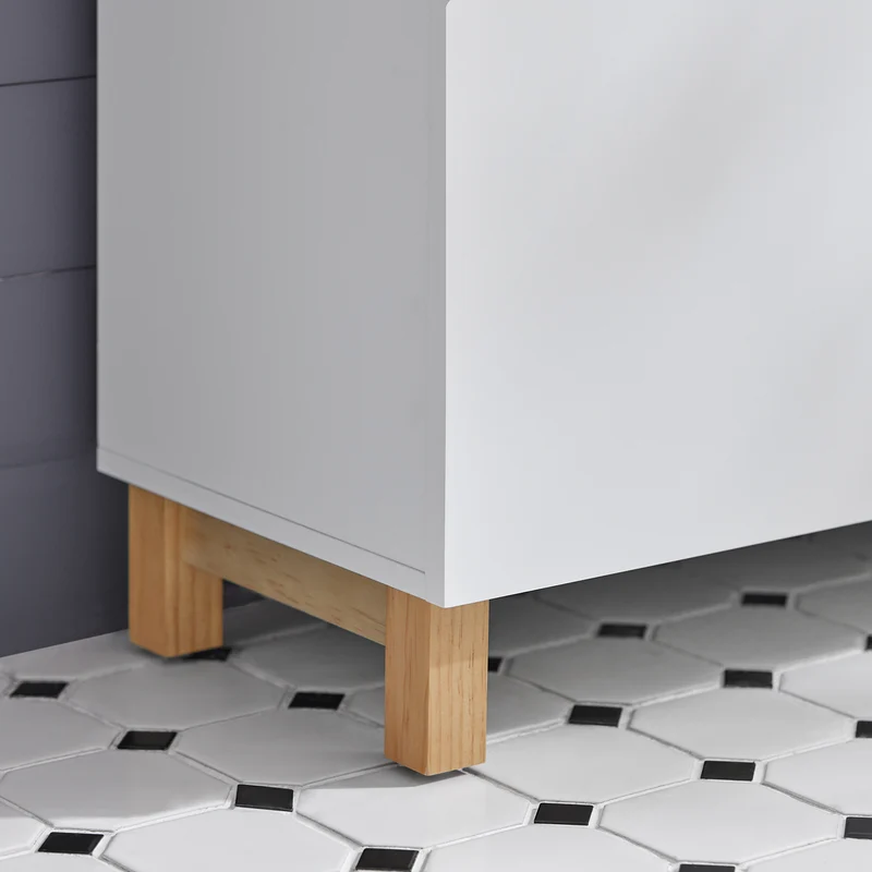 SoBuy BZR92-W Meuble sous Lavabo, Meuble sous évier, Meuble sous Vasque, Armoire Salle de Bain, Placard de Rangement