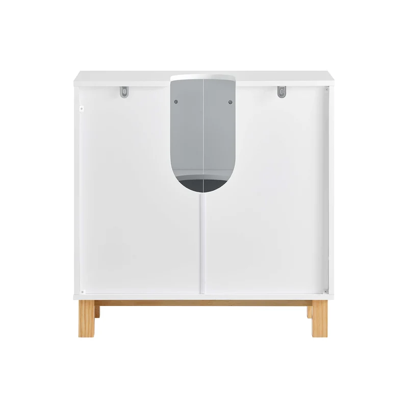 SoBuy BZR92-W Meuble sous Lavabo, Meuble sous évier, Meuble sous Vasque, Armoire Salle de Bain, Placard de Rangement