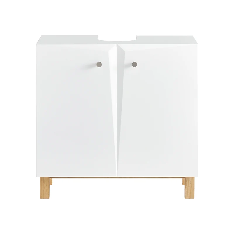 SoBuy BZR92-W Meuble sous Lavabo, Meuble sous évier, Meuble sous Vasque, Armoire Salle de Bain, Placard de Rangement