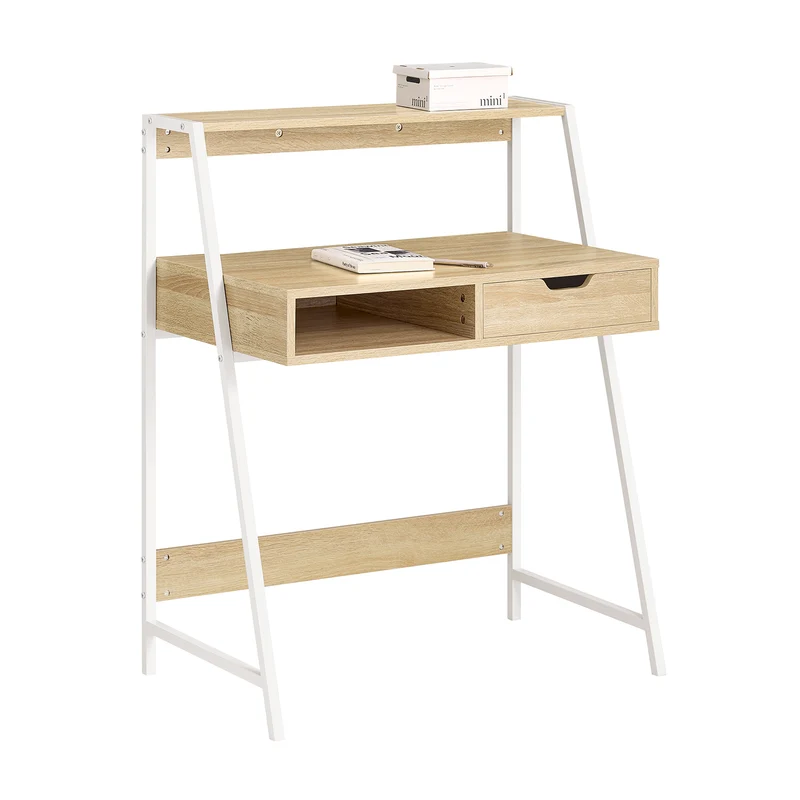 SoBuy FWT63-N Bureau Informatique Table de Bureau Secrétaire Table Plan de Travail