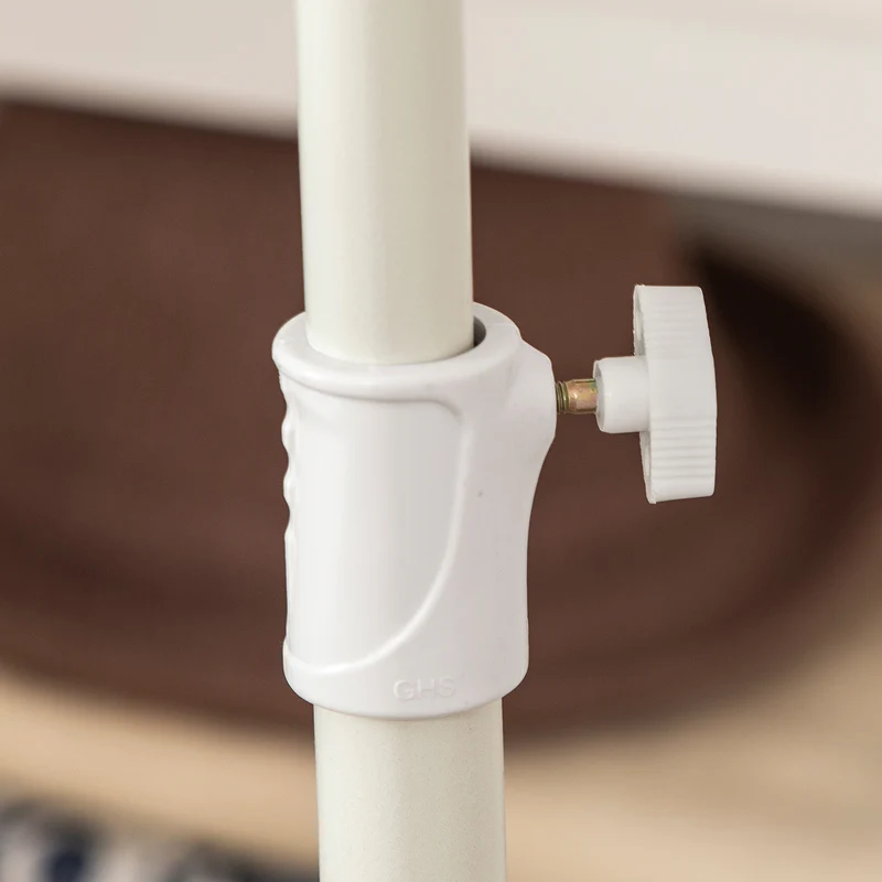 SoBuy KLS12-HG Paravent Séparateur de Pièces Rideau Télescopique Rideau Réglable en Hauteur Rideau