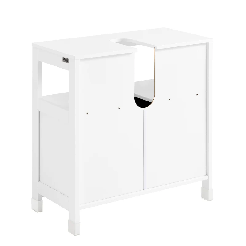 SoBuy FRG128-W Meuble Sous-Lavabo Meuble pour lavabo suspendu