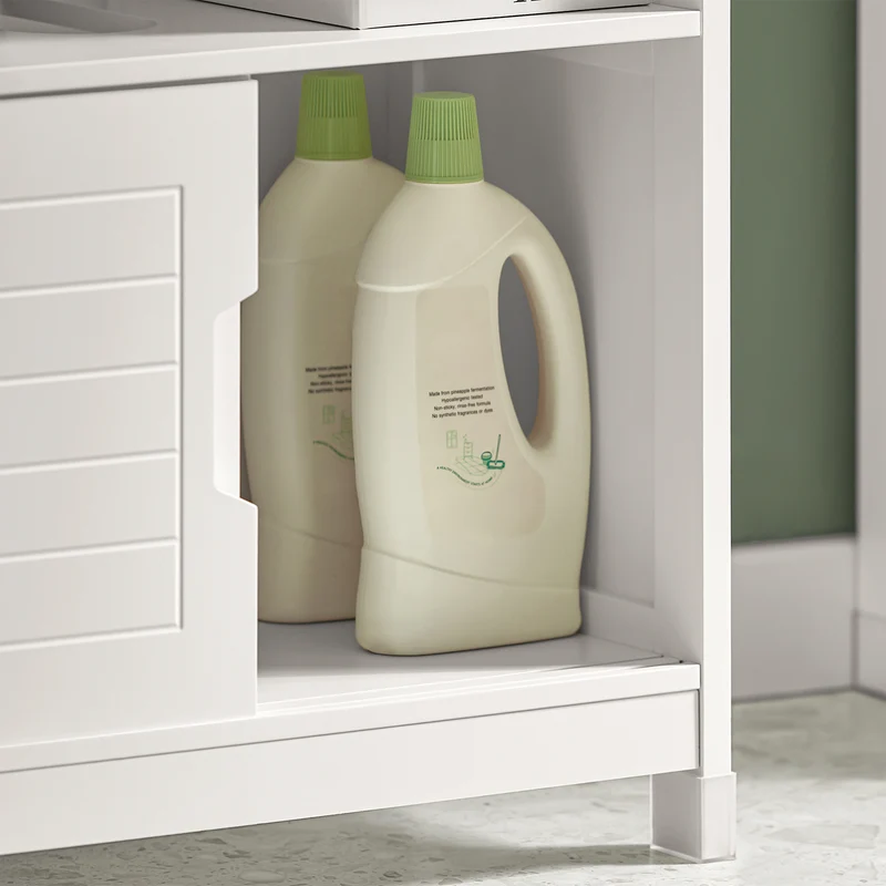 SoBuy FRG128-W Meuble Sous-Lavabo Meuble pour lavabo suspendu